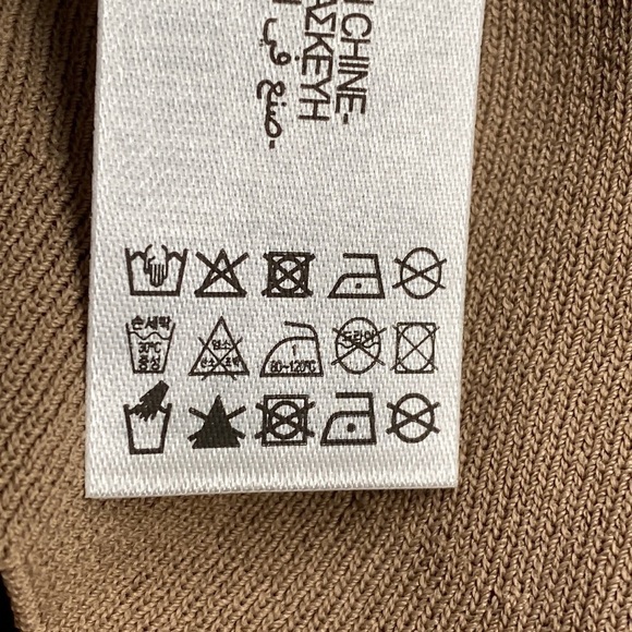 NWT. Zara Limited Edition Brown/Taupe Knitwear Maxi Dress. Size L - Picture 10 of 10